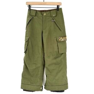 Green Burton Kids Green Snow Pants sz 7/8